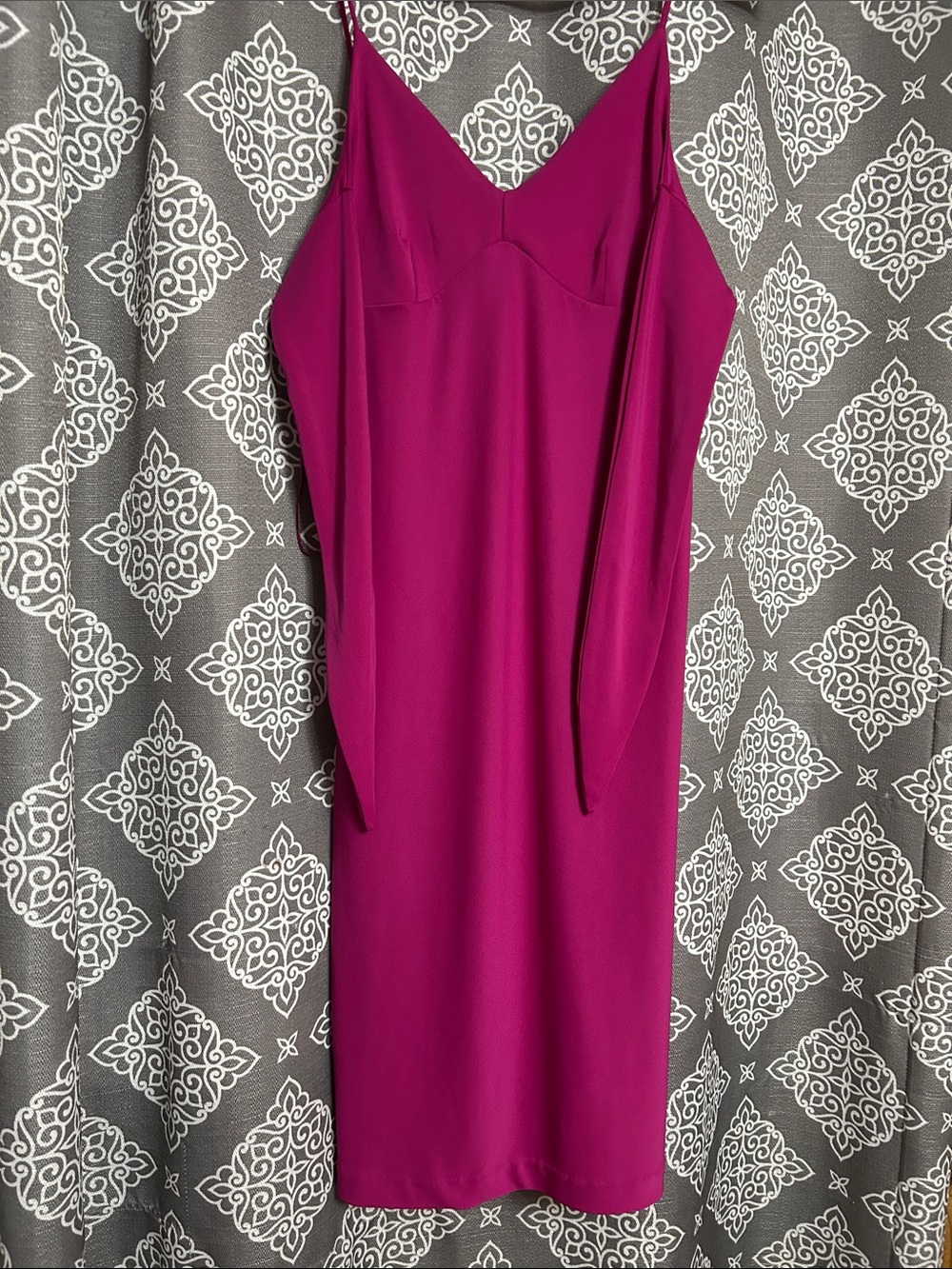 Banana Republic Fuchsia Slip Midi Dress